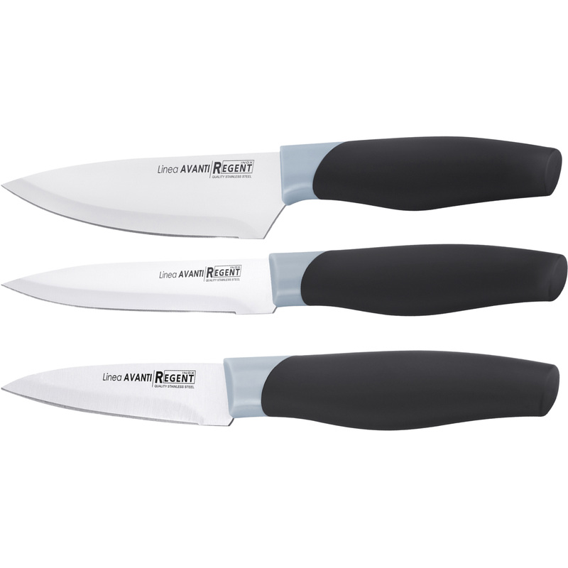Изображение товара Набор ножей кухонный Regent inox Linea Avanti 3 предмета (93-KN-AV-S01)