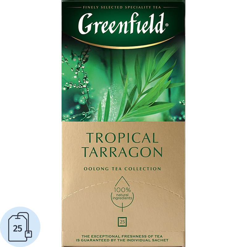 Изображение товара Чай улун Greenfield Tropical Tarragon 25 пакетиков с тархуном и ананасом