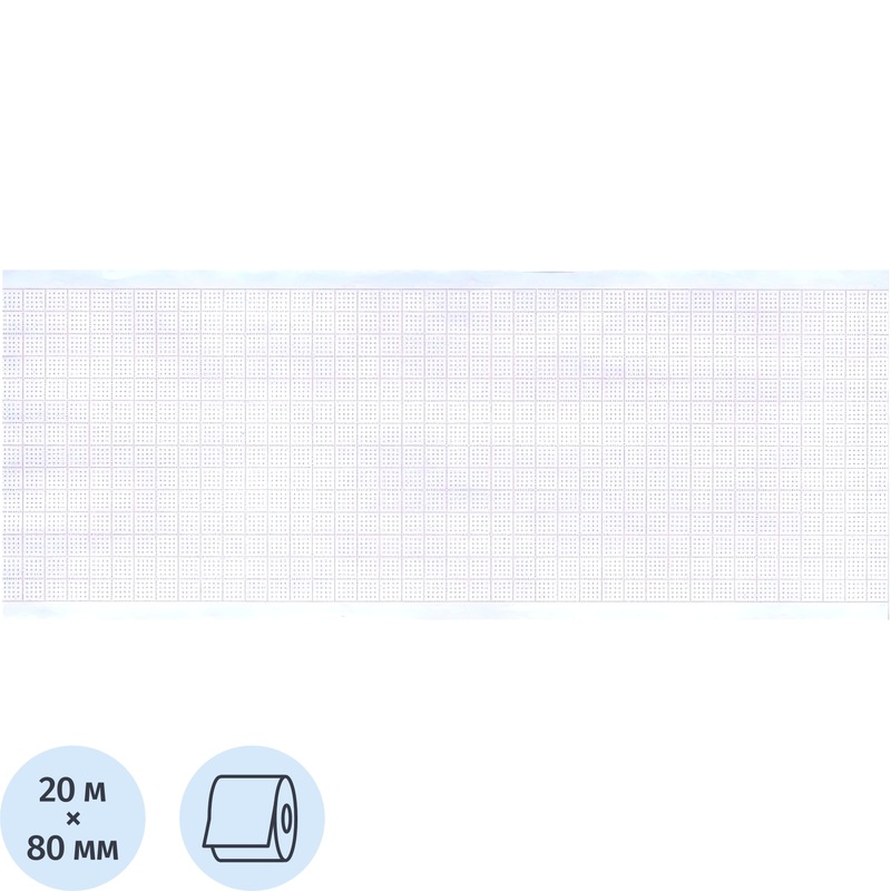 Изображение товара Лента тепловая регистрационная для ЭКГ Комус Медицина HEART SCREEN 80х20х16