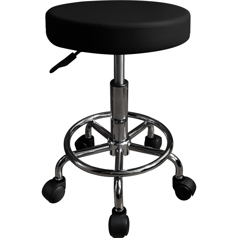 Изображение товара Медицинский лабораторный табурет М95-02 черный из искусственной кожи, газлифт, стальной каркас