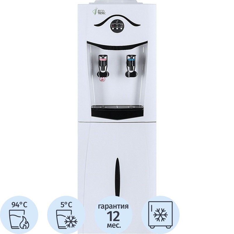 Изображение товара Кулер для воды Ecotronic K21-LF белый нагрев и охлаждение