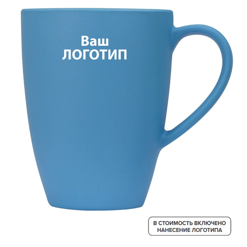 Изображение товара Кружка Grain полимер/бамбук/кукурузный крахмал 450 мл с индивидуальной одноцветной печатью (875622, 48 штук в упаковке)