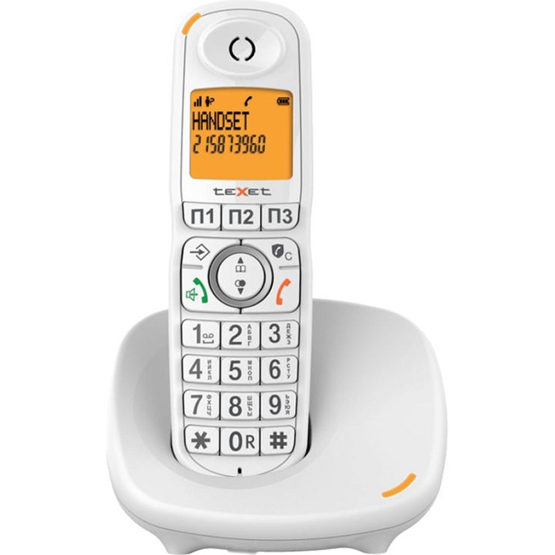 Изображение товара Радиотелефон teXet TX-D8905A белый с дисплеем caller ID и 5 трубками
