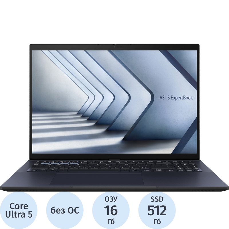 Изображение товара Ноутбук Asus ExpertBook B3 B3604CMA-Q90269 16" чёрный Intel Core Ultra 5 125U/16 ГБ/SSD 512 ГБ (90NX0731-M009U0)