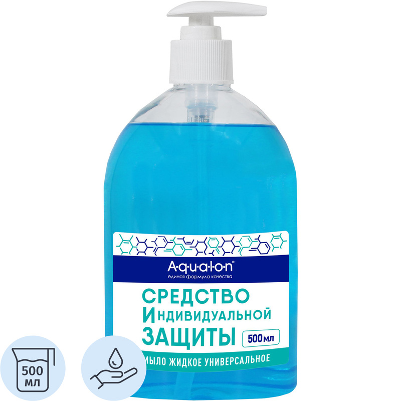 Изображение товара Мыло жидкое Aqualon Очищающее 500 мл для гигиены кожи рук