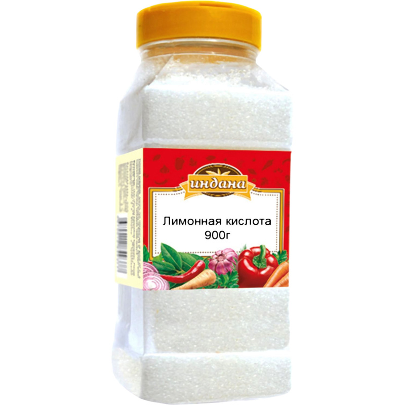 Изображение товара Лимонная кислота Индана 900 г для выпечки и консервации