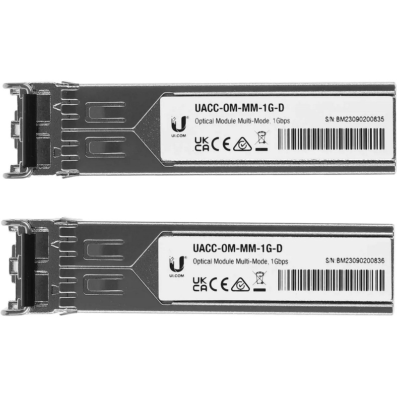 Изображение товара Трансивер Ubiquiti UACC-OM-MM-1G-D-2 2 шт. оптоволоконный LC 1 Гбит/с