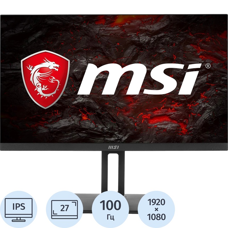 Изображение товара Монитор 27 MSI PRO MP271AP черный (9S6-3PA29T-086) с IPS матрицей