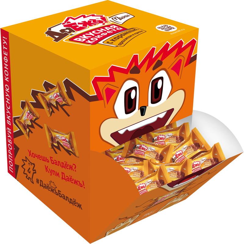 Изображение товара Вафельные конфеты ДаЁжъ с карамелью и арахисом 792 г
