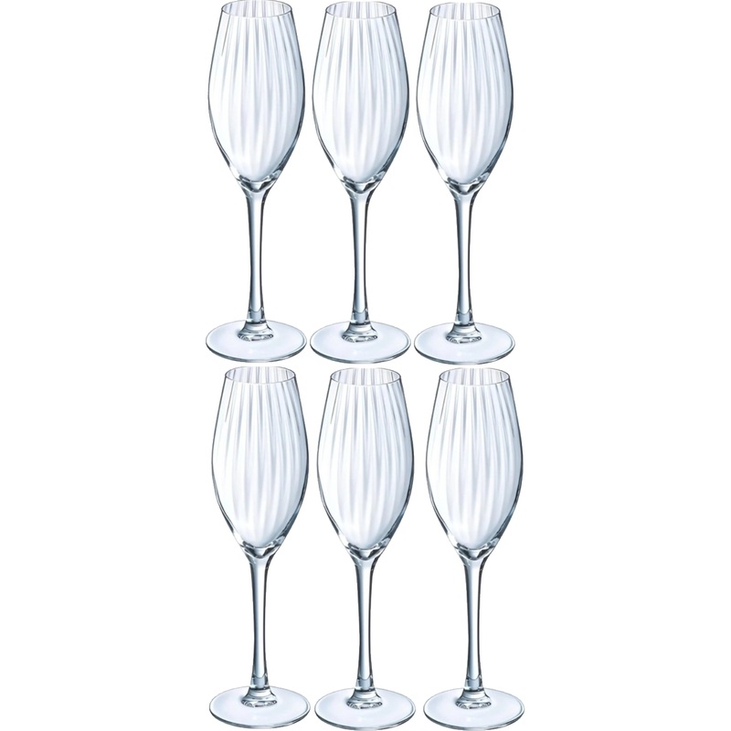 Изображение товара Luminarc Набор бокалов для шампанского 200 мл 6 шт тюльпан холодный срез