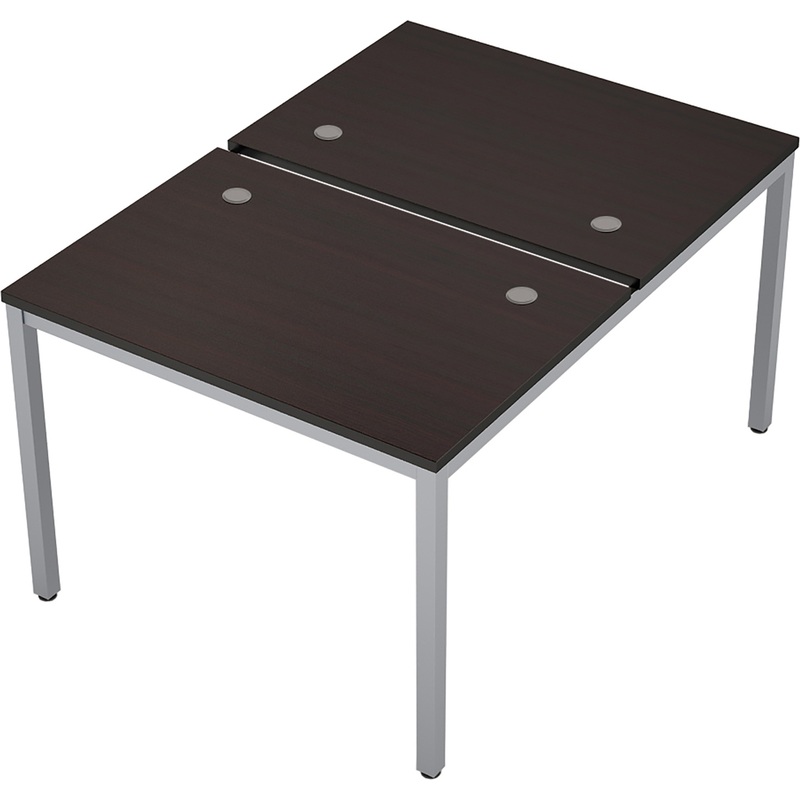 Изображение товара Стол приставной Avance 6МБ.277 двухместный (венге/алюминий матовый, 1000х1435х750 мм)