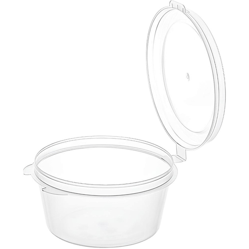 Изображение товара Соусник одноразовый с крышкой Аэроснаб 80 мл с упорами (71.7 мм, 960 штук в упаковке)