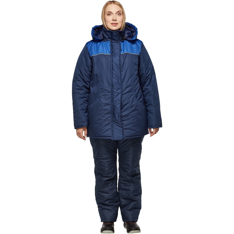 Изображение товара Куртка рабочая зимняя женская Снежана синяя/васильковая