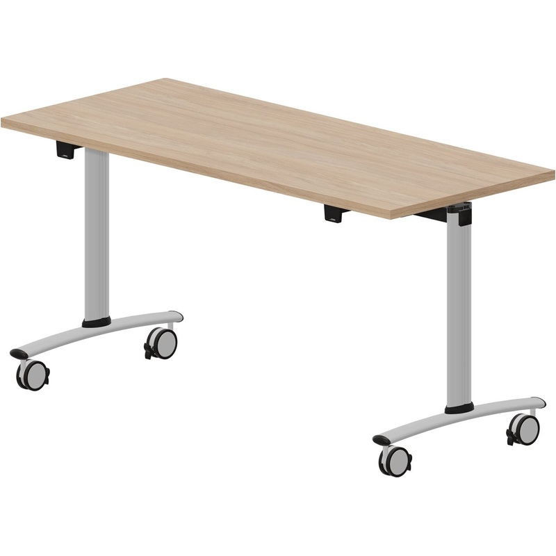 Изображение товара Стол для переговоров Connect CODIM146 дуб светлый алюминий 1400x600х725 мм