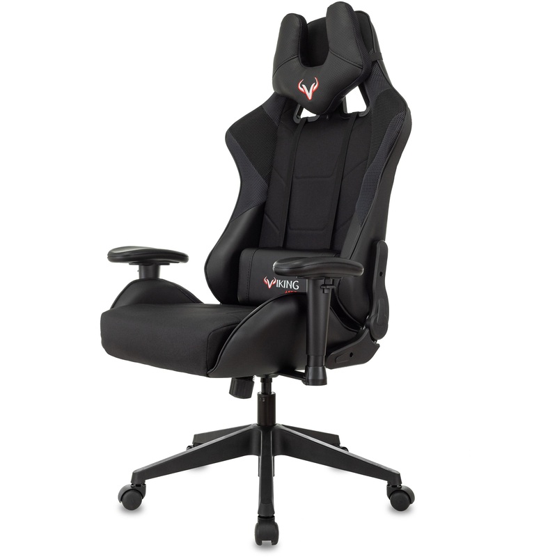 Изображение товара Кресло игровое Zombie Viking 4 Aero чёрное (экокожа/ткань, пластик)