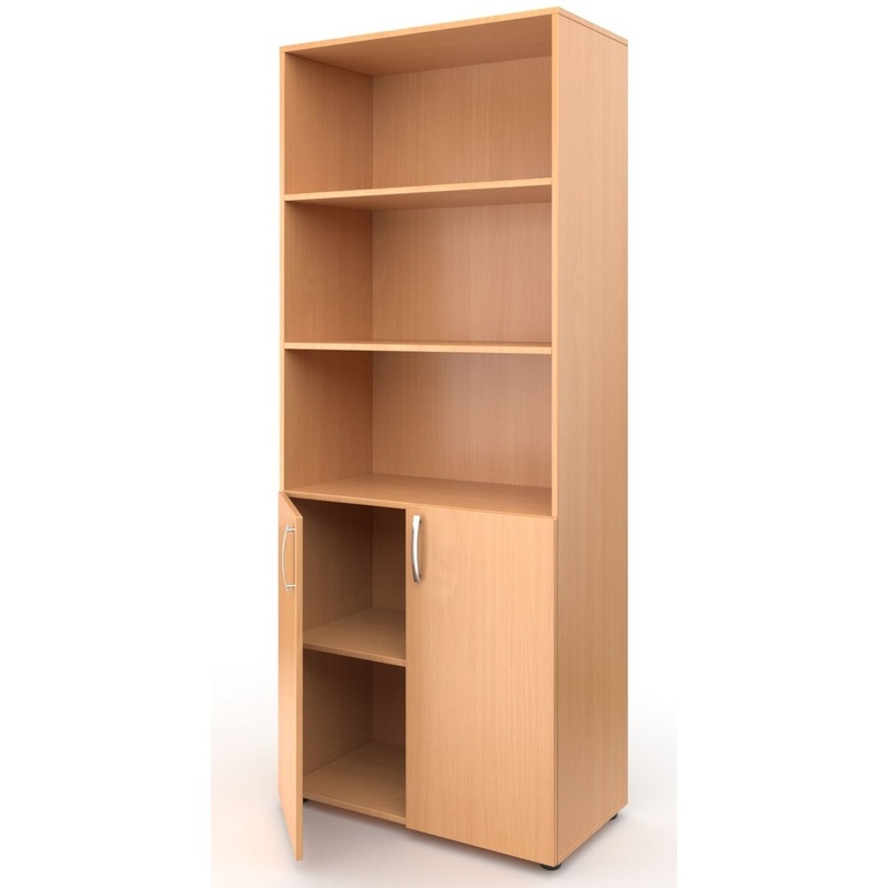 Изображение товара Шкаф МЕТ бук полуоткрытый широкий 800x420x1950 мм