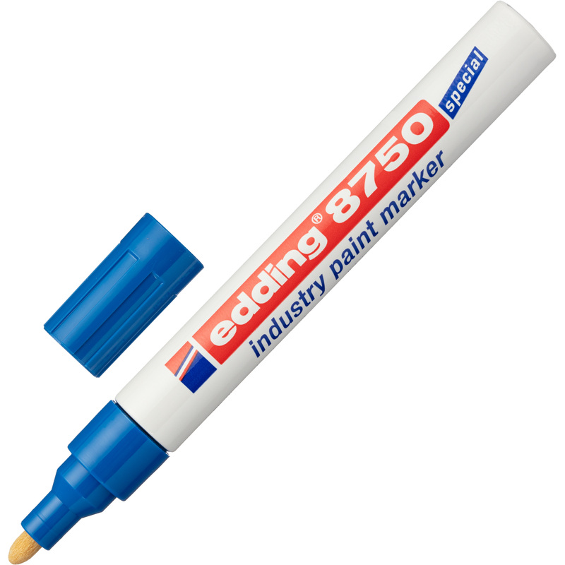 Изображение товара Промышленный лаковый маркер Edding E-8750/3 синий 2-4 мм