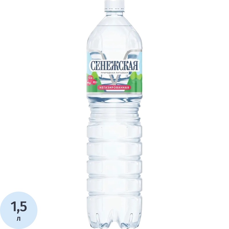 Изображение товара Уценка. Вода питьевая Сенежская негазированная 1.5 л