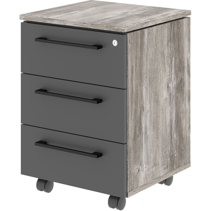 Изображение товара Тумба подкатная Morris Trend MMC-3D.А сосна нордик антрацит 465х450х652 мм 3 ящика