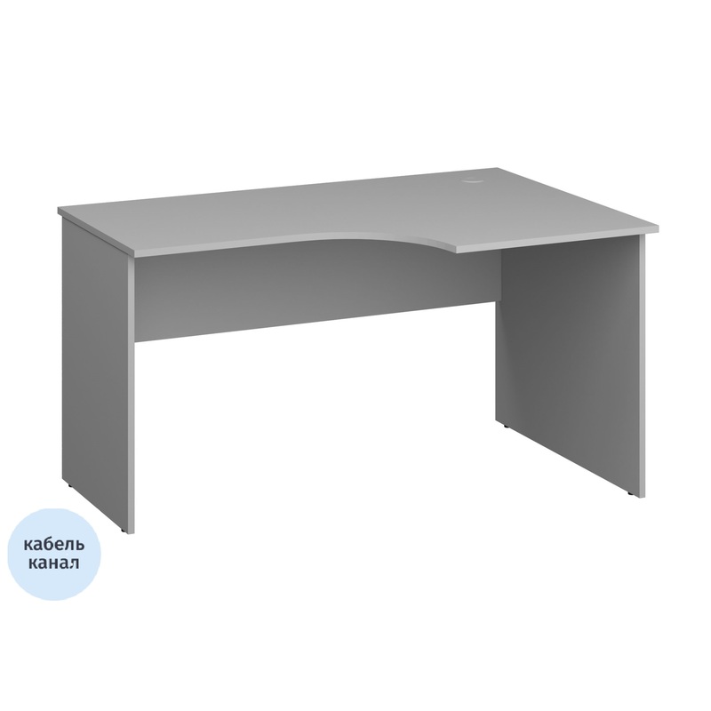 Изображение товара Стол эргономичный СП-Бюджет 2365.03 серый правый 1360x900x740 мм