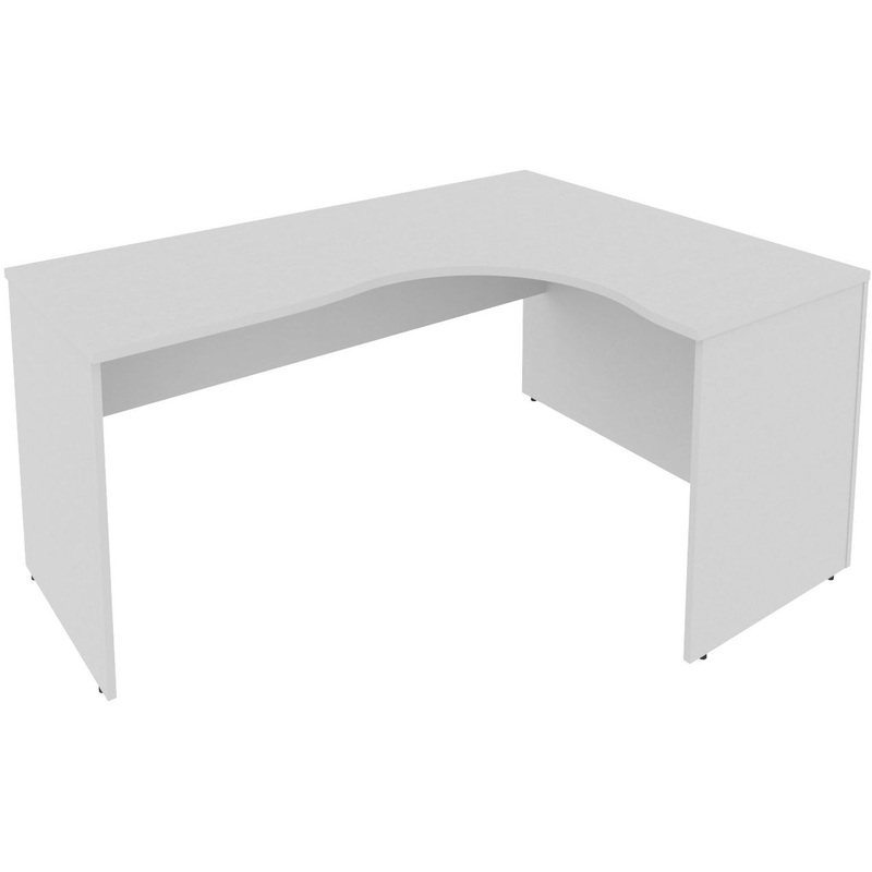 Изображение товара Угловой стол Riva А.СА-4 Пр правый серый 1600х1200х750 мм для офиса