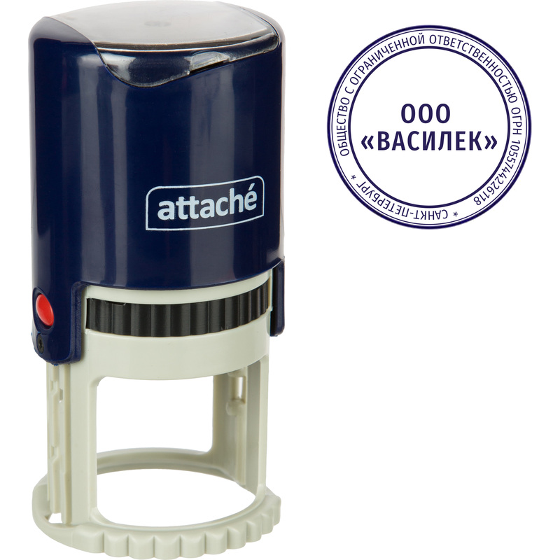 Изображение товара Оснастка для печати Attache 9140 R40 40 мм синяя круглая