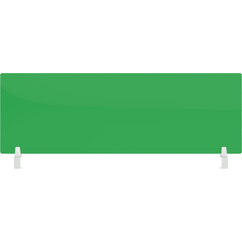 Изображение товара Акриловый защитный экран на струбцине зеленый 1200х55х400 мм