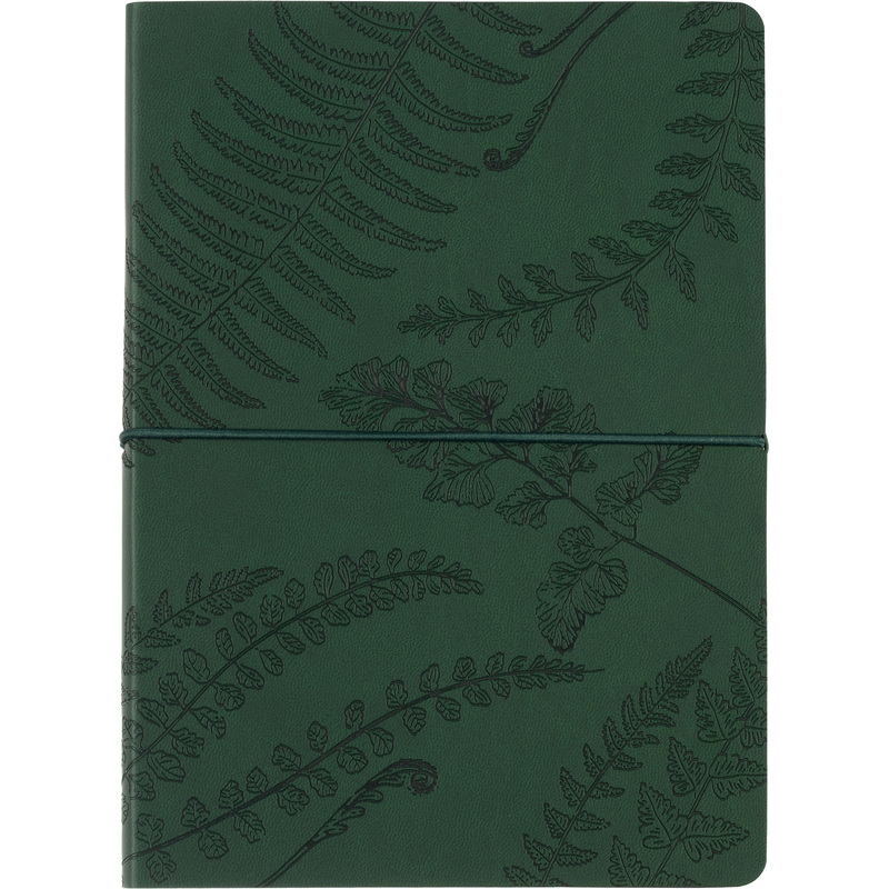 Изображение товара Блокнот Attache Selection Папоротники А5 128 листов зеленый в клетку на сшивке