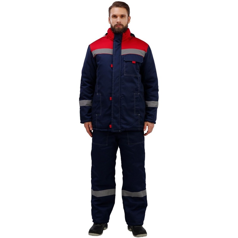 Изображение товара Зимний мужской костюм с утеплителем и отражающими элементами з31-КПК