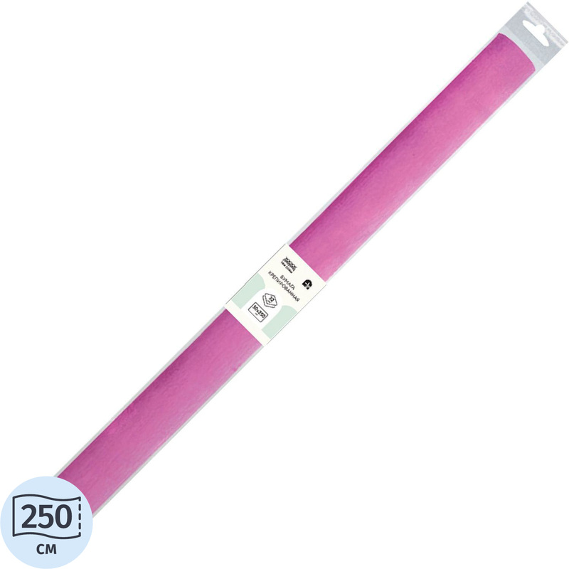 Изображение товара Крепированная цветная бумага Три совы 50 см x 2.5 м розовая