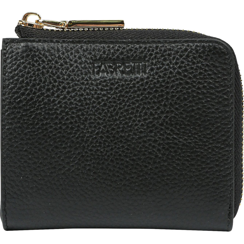 Изображение товара Женский кошелек Fabretti из натуральной кожи черный Q21D-2 - компактный и стильный аксессуар