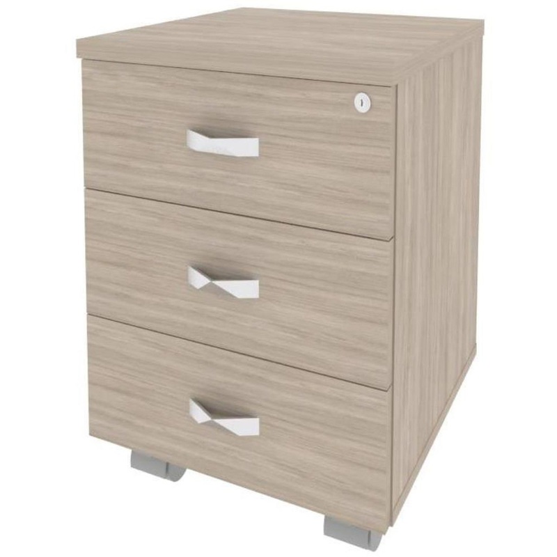 Изображение товара Тумба подкатная Onix O.ТМ-3 дуб аттик 3 ящика колесные опоры