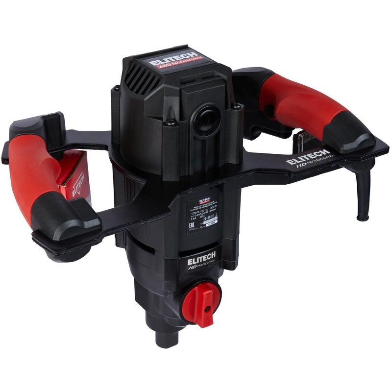 Изображение товара Профессиональный дрель-миксер Elitech CM 1800E2 1800 Вт для густых смесей