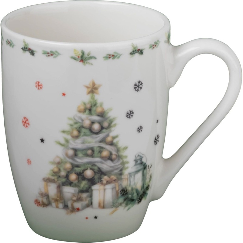 Изображение товара Новогодняя кружка Приближение чуда 330 мл белый фарфор в подарочной упаковке