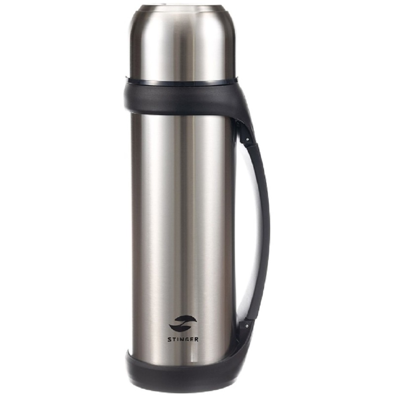 Изображение товара Термос Stinger 2,2 л для напитков с вакуумной изоляцией серебристый