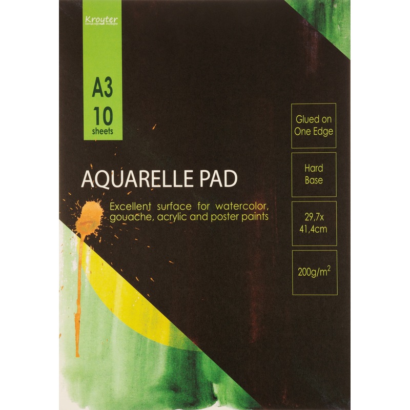 Изображение товара Альбом для акварели Kroyter А3 10 листов высокого качества для творчества
