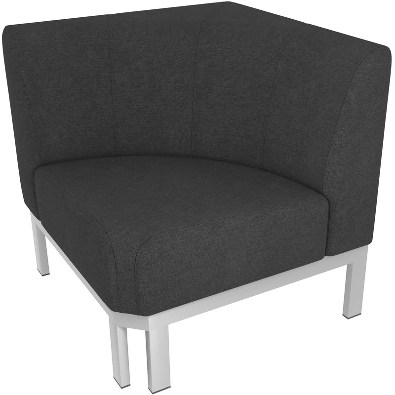 Изображение товара Угловой модуль дивана Basis BSc серый из ткани 740х740х700 мм