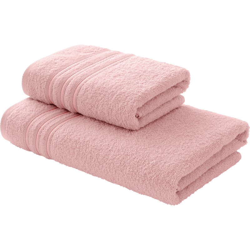 Изображение товара Набор махровых полотенец Верона 2 шт 50x90/70x140 см пудрово-розовый
