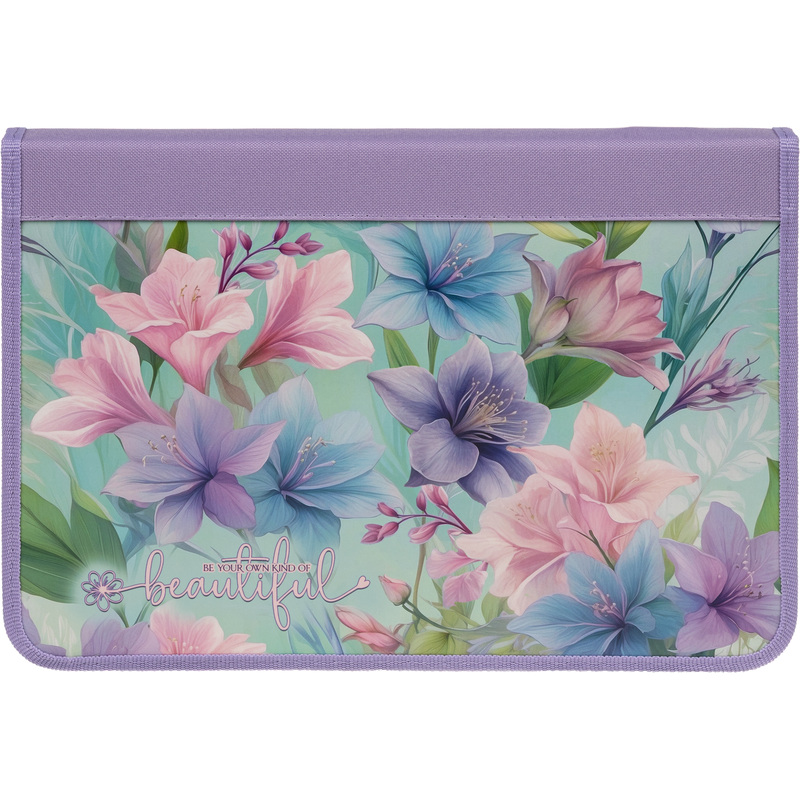 Изображение товара Папка для тетрадей Оникс Нежность цветов А4 с 1 отделением на молнии