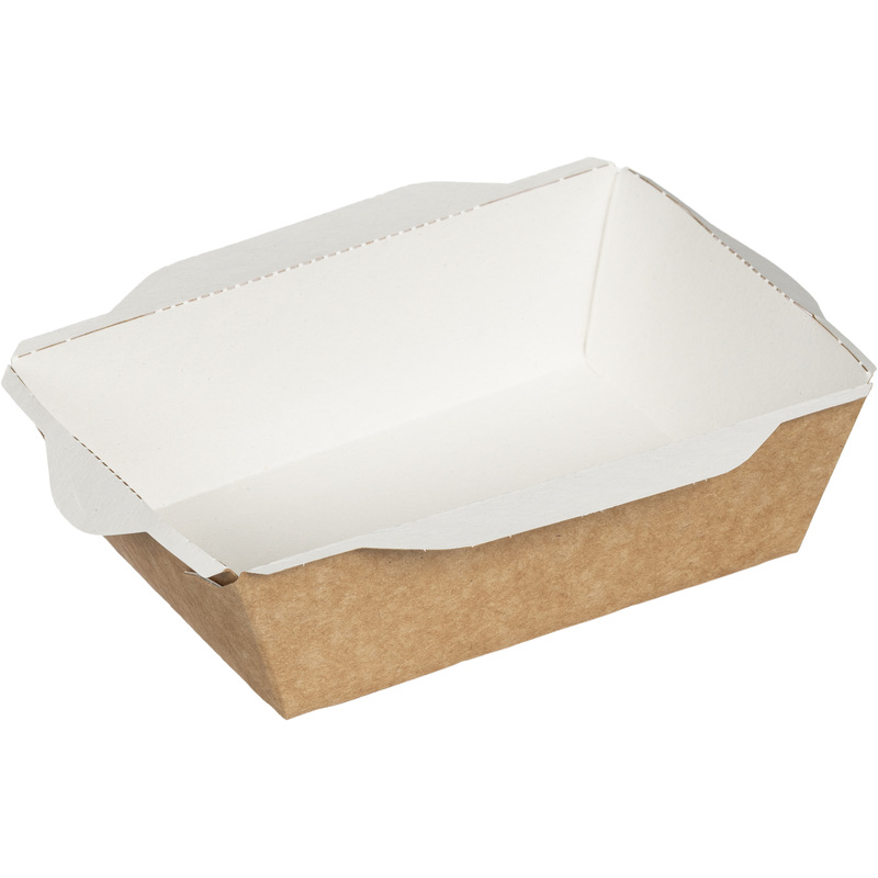 Изображение товара Контейнер бумажный без крышки DoEco Opsalad 145x95x45 мм 400 мл крафт (800 штук в упаковке)