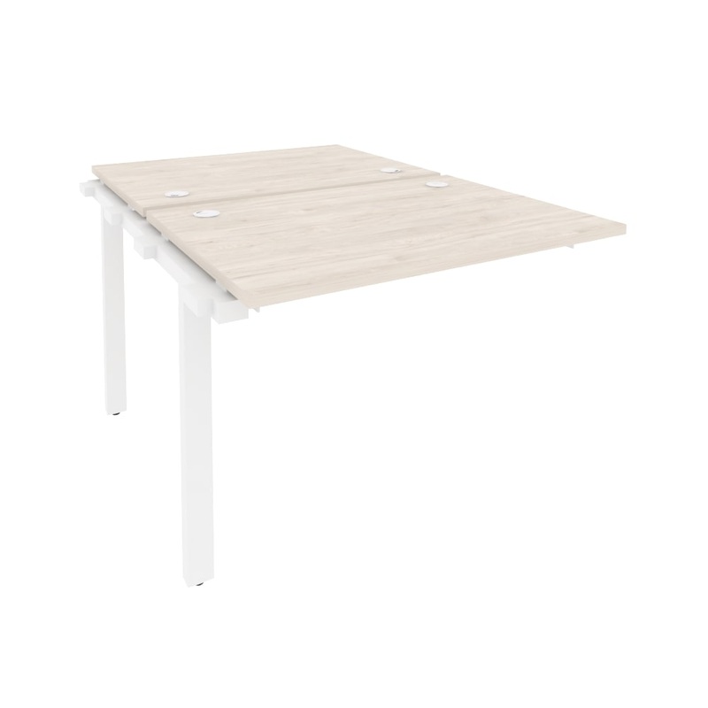 Изображение товара Элемент рабочей станции O.M-2.NRS-1.7 (денвер светлый/белый, 980х1475х750 мм)