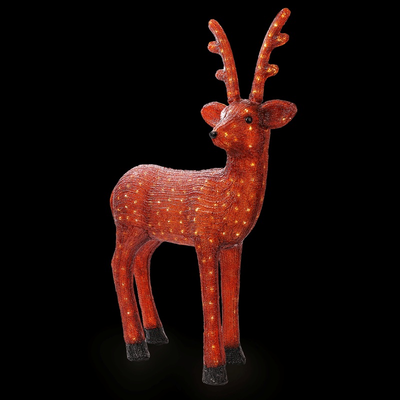 Изображение товара Светодиодная фигура Neon-Night Бурый олень 100 см белое свечение