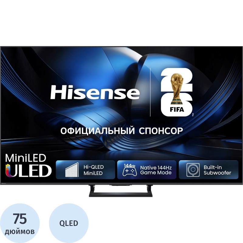 Изображение товара Телевизор 75" Hisense 75U7S Ultra HD 4K Изображение товара Телевизор 75" Hisense 75U7S Ultra HD 4K