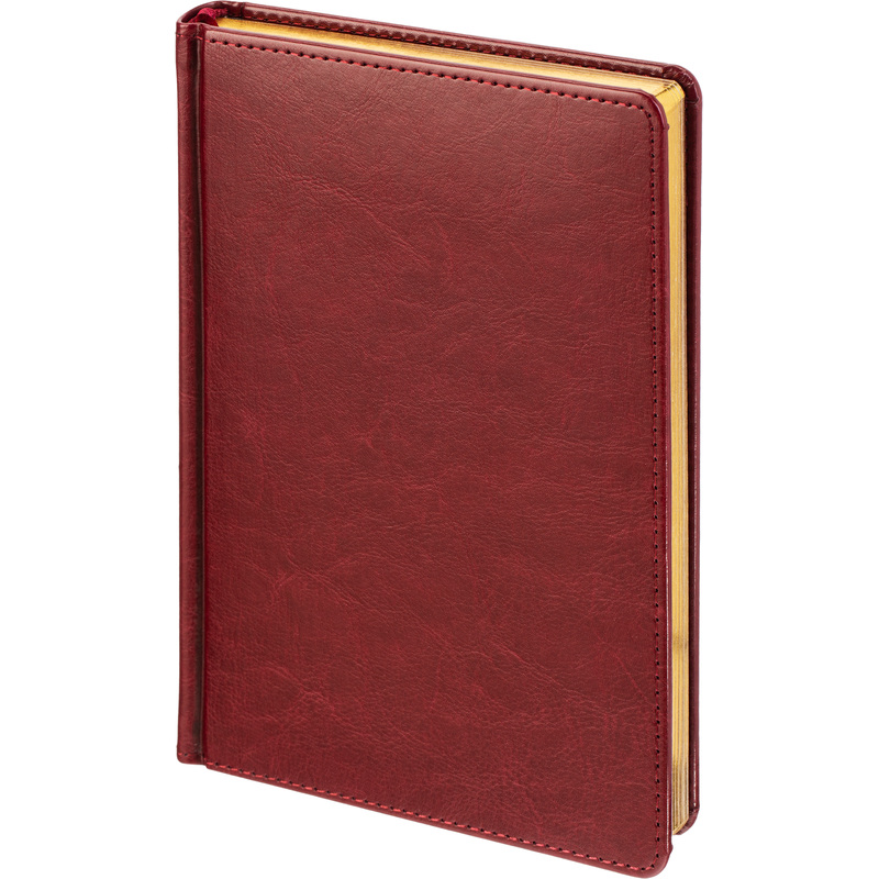 Изображение товара Ежедневник Attache Sidney Nebraska 2026 год А5 бордовый искусственная кожа с золотистым обрезом