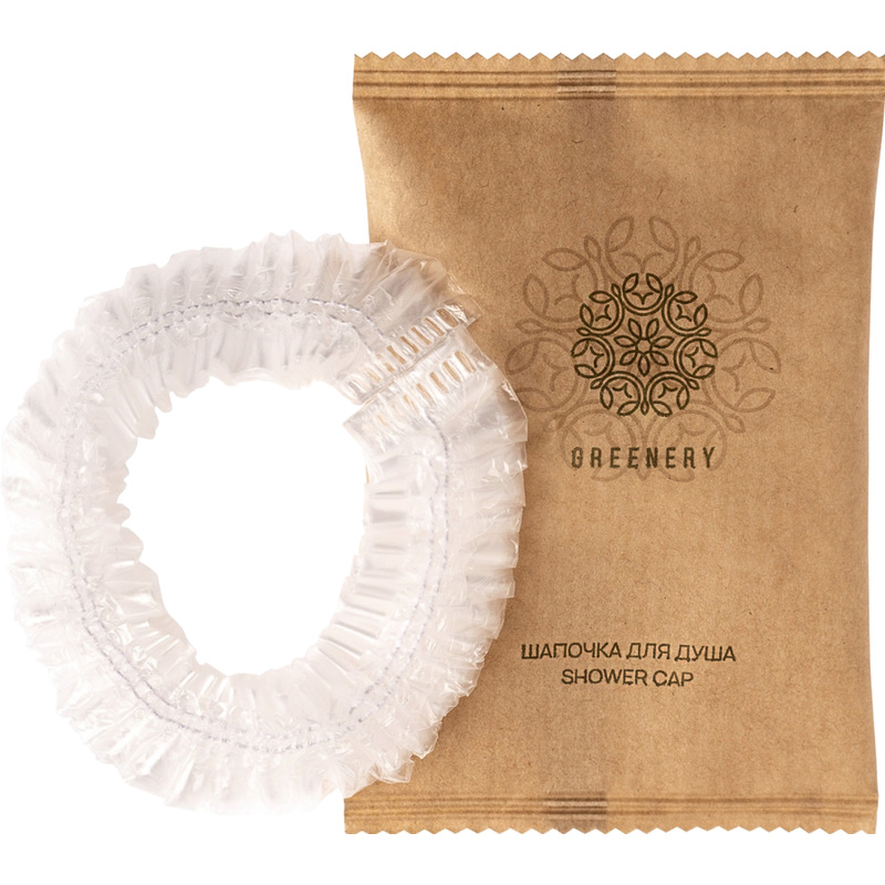 Изображение товара Шапочка для душа Greenery флоупак крафт (300 штук в упаковке)