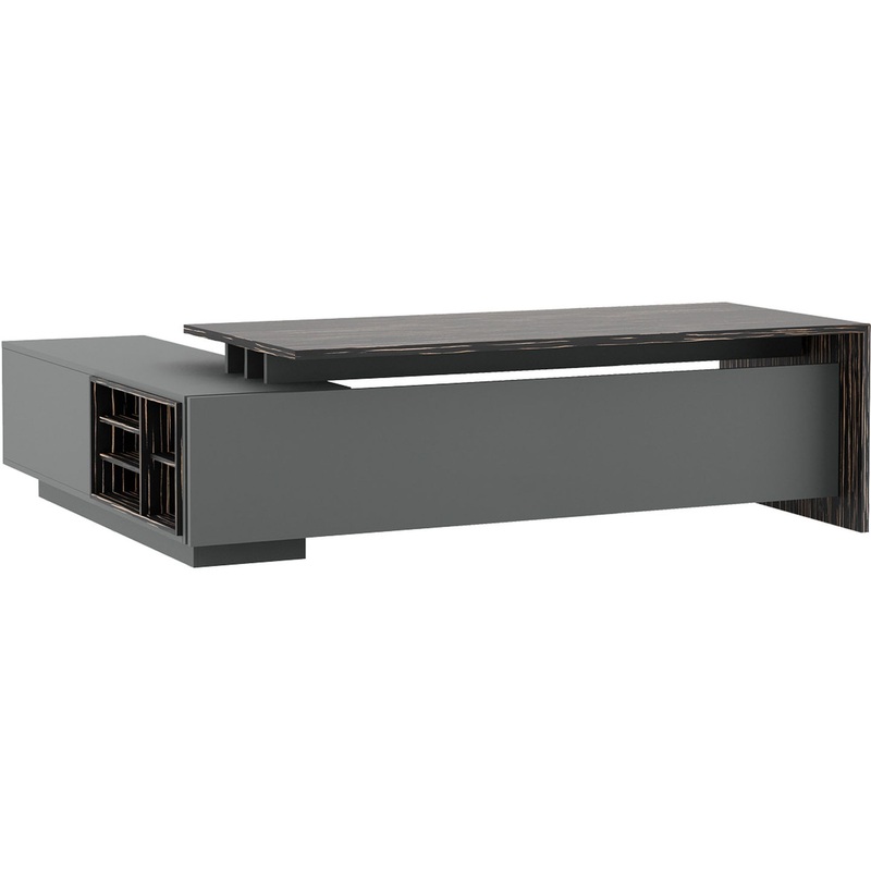 Изображение товара Письменный стол SS Dali DLI37210312L 103 L эбен антрацит мебель для офиса и дома