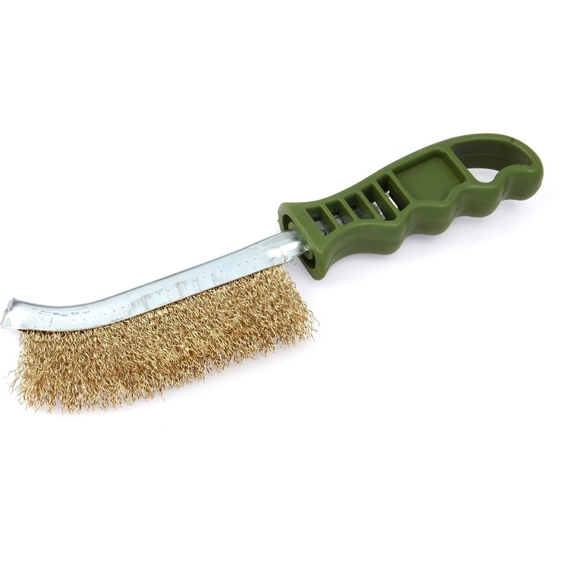 Изображение товара Щетка металлическая Дело Техники с латунной щетиной и пластиковой ручкой