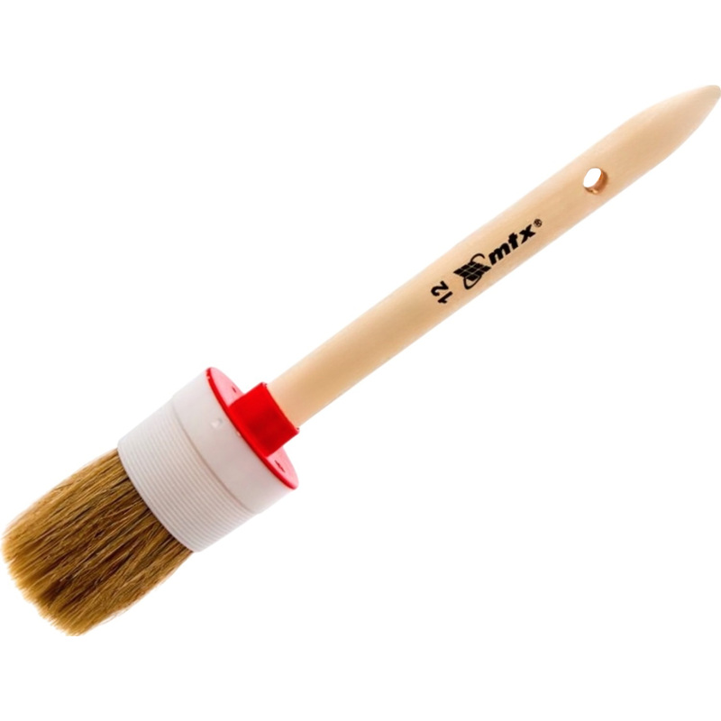 Изображение товара Кисть малярная круглая Matrix из натуральной щетины 45x36 мм (82082)