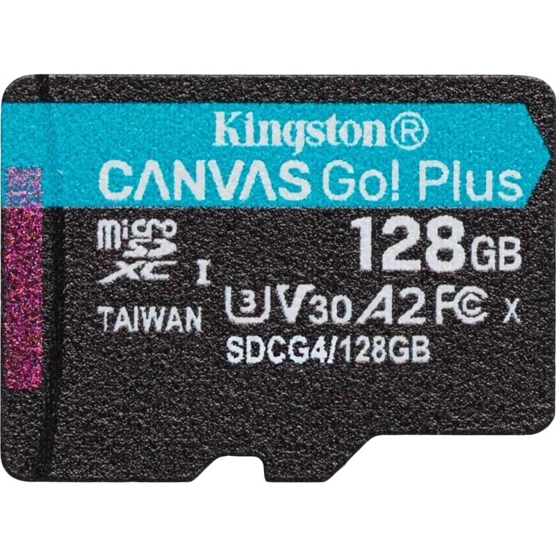 Изображение товара Карта памяти Kingston 128 ГБ micro SD UHS-I U3 V30 для фотографий и видео