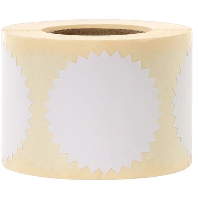 Изображение товара Этикетка для опечатывания документов белая 55 мм (500 штук в рулоне)